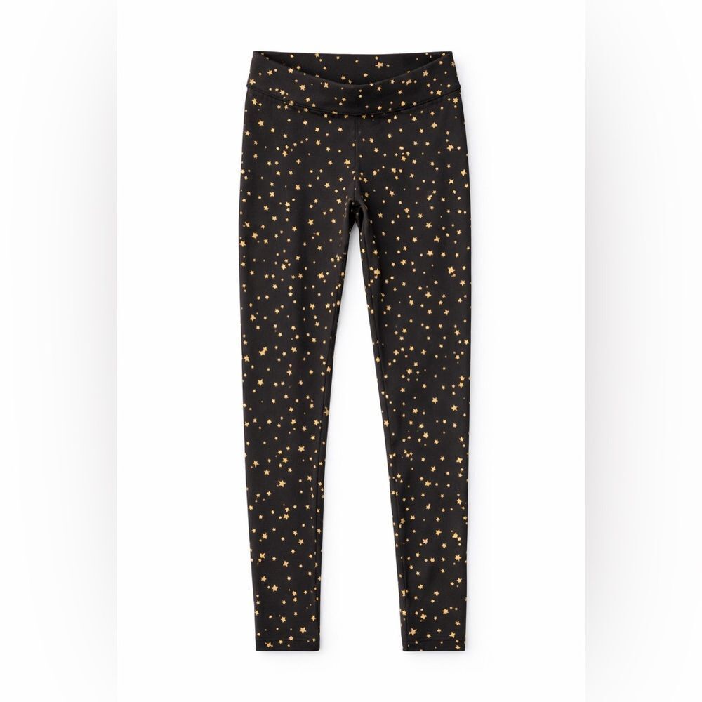 Crewcuts Black Star Print Full-Length Leggings
